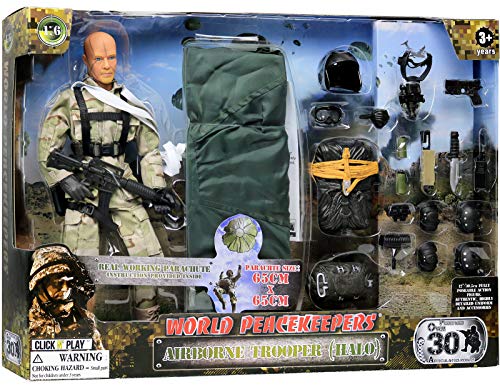 Military Paratrooper Action Figure Set