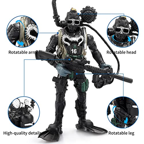 US Military Toy Soldiers Playset with Accessories