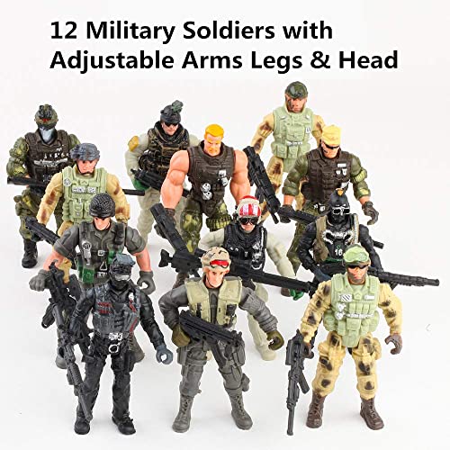 US Military Toy Soldiers Playset with Accessories