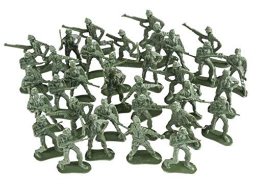 OIG Brands Easter Basket Stuffers - Army Men Toy Soldiers for Kids I Egg Fillers Toys in Various Poses I Modern Plastic Action Figures for Boys & Girls I Little Green Army Guys I Army Playset 144 PCS