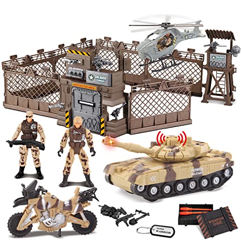 Desert Military Toy Set for Boys 3+