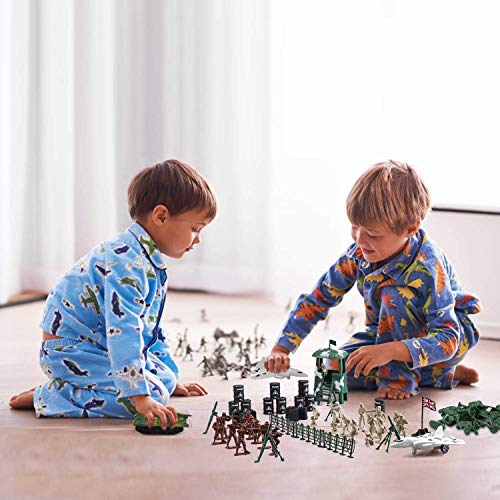 Military Action Figures Playset with 250 Pieces