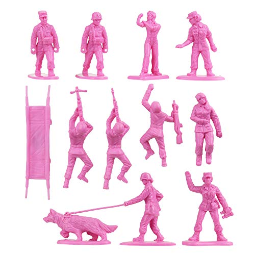 BMC Pink Female Soldier Figures - 36pc