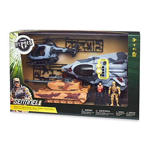 True Heroes Multi Vehicle Military Playset