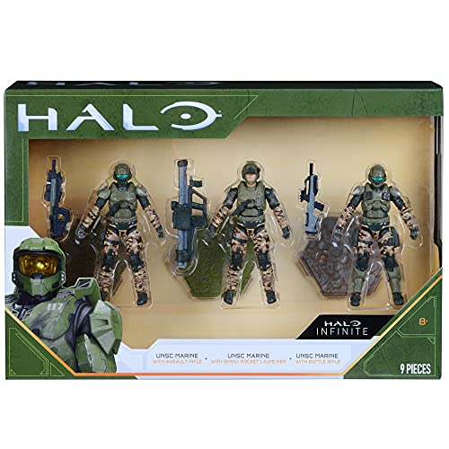 HALO 4” 3 Fig Assortment - UNSC Marines Build Up