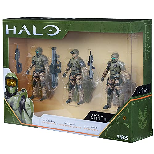 HALO 4” 3 Fig Assortment - UNSC Marines Build Up