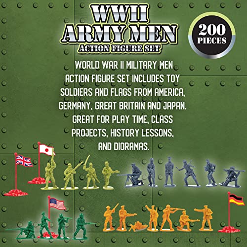 200-piece World War II Army Men Playset