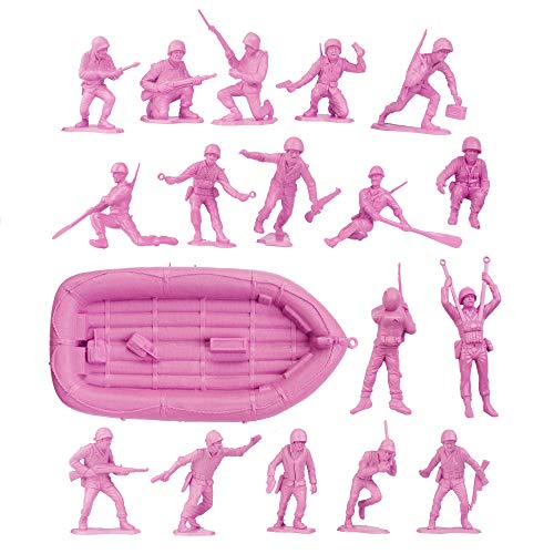 Pink BMC Plastic Army Men US Soldiers