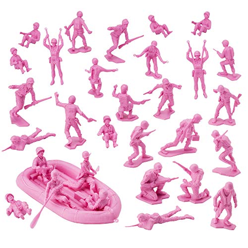 Pink BMC Plastic Army Men US Soldiers