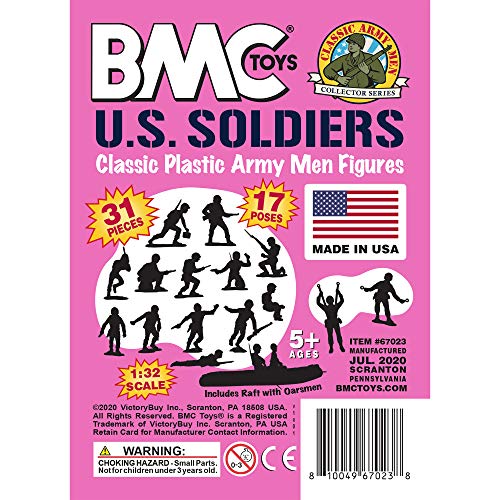 Pink BMC Plastic Army Men US Soldiers