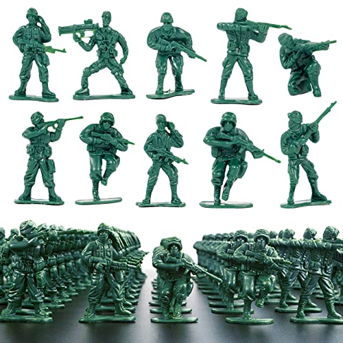 Wankko 100 Green Army Men Action Figures