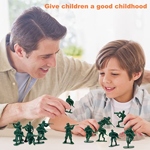 Wankko 100 Green Army Men Action Figures