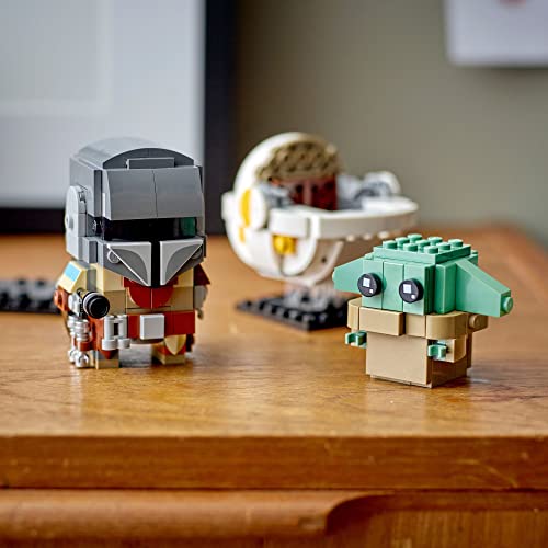 Mandalorian & Baby Yoda LEGO BrickHeadz Set