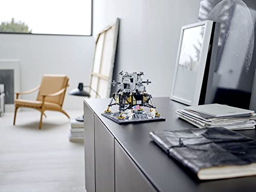 LEGO Creator Expert NASA Apollo 11 Lunar Lander 10266 Model Building Kit with Astronaut Minifigures, Collectible Home Décor, Idea