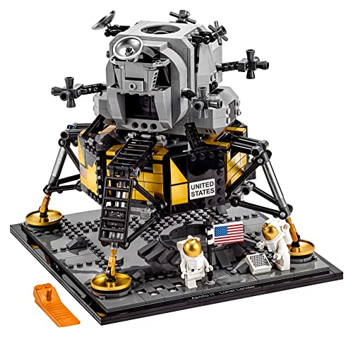 LEGO Creator Expert NASA Apollo 11 Lunar Lander 10266 Model Building Kit with Astronaut Minifigures, Collectible Home Décor, Idea