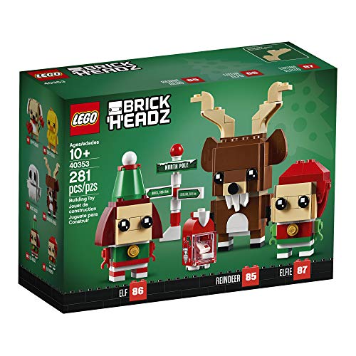 LEGO Brickheadz Reindeer, Elfie & Elf Building Set