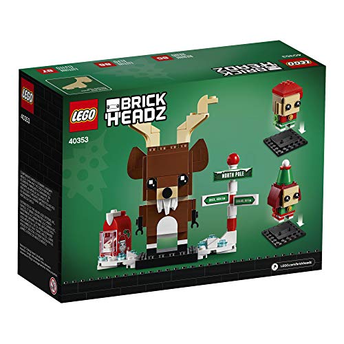 LEGO Brickheadz Reindeer, Elfie & Elf Building Set