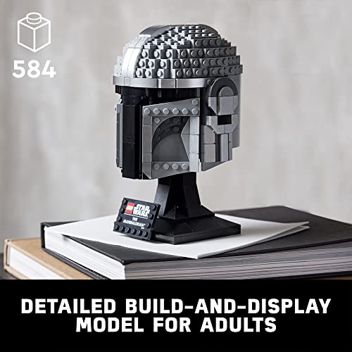 Mandalorian Helmet LEGO Kit - Display and Collectible