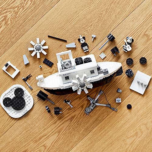 LEGO Ideas 21317 Disney Steamboat Willie Building Kit (751 Pieces)
