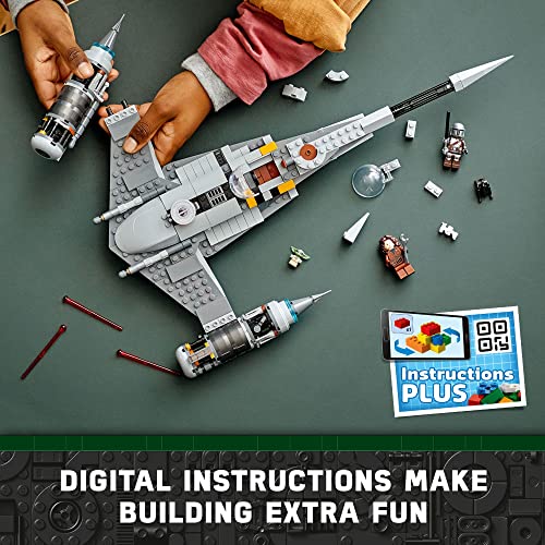 Mandalorian Starfighter LEGO Set - Baby Yoda & Droid Figures
