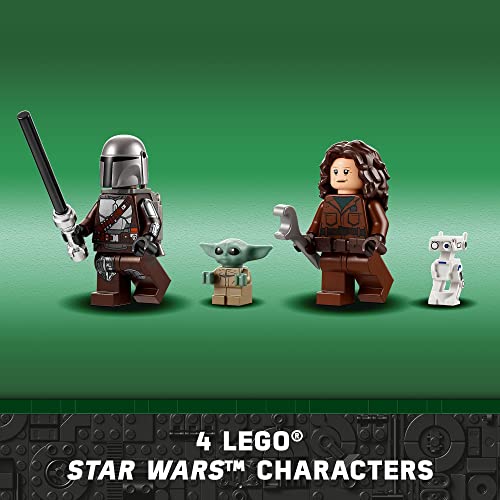 Mandalorian Starfighter LEGO Set - Baby Yoda & Droid Figures