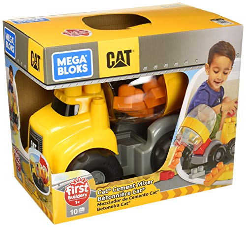 Mega Bloks First Builders Cat Cement Mixer Set