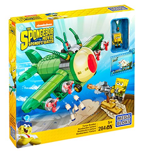 Mega Bloks SpongeBob SquarePants Tartar Bomber Building Set