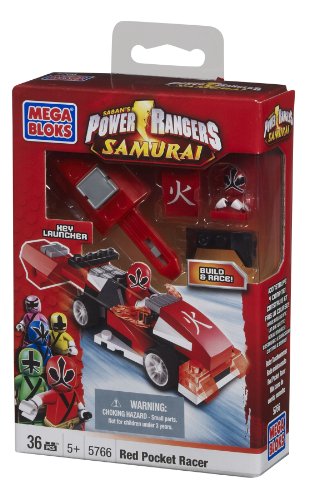 Mega Bloks Power Rangers Red Pocket Racer