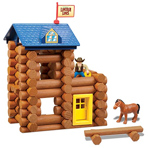 Lincoln Logs Horseshoe Hill Station - 83 Pieces