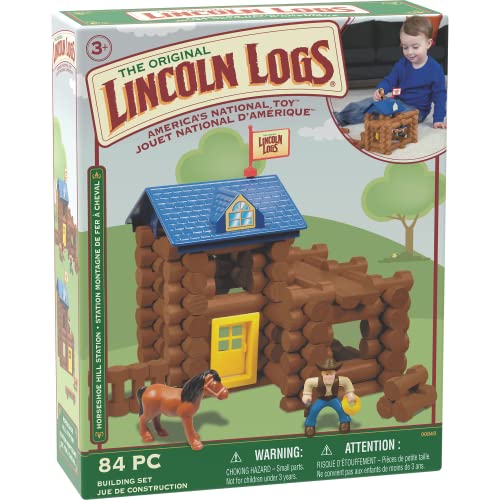 Lincoln Logs Horseshoe Hill Station - 83 Pieces