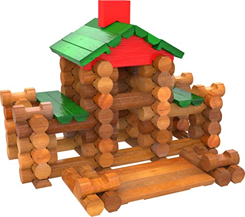 Lincoln Logs Classic Lodge Tin 107 Pieces