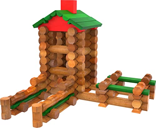 Lincoln Logs Classic Lodge Tin 107 Pieces