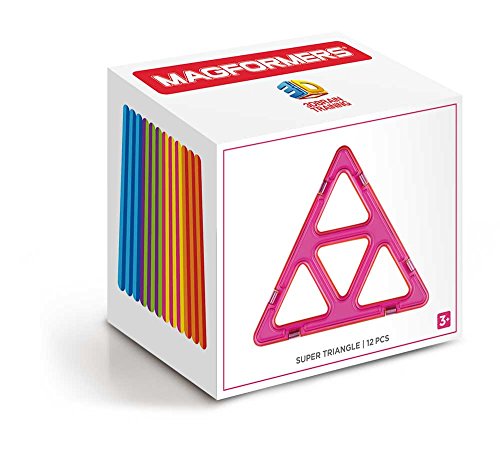 Rainbow Magformers Triangle Building Toy Set