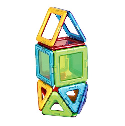 Rainbow Magformers: 20 Magnetic Geometric Building Tiles