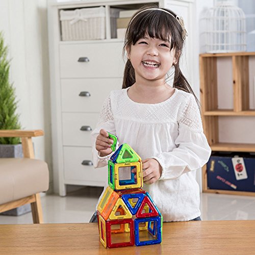 Rainbow Magformers: 20 Magnetic Geometric Building Tiles