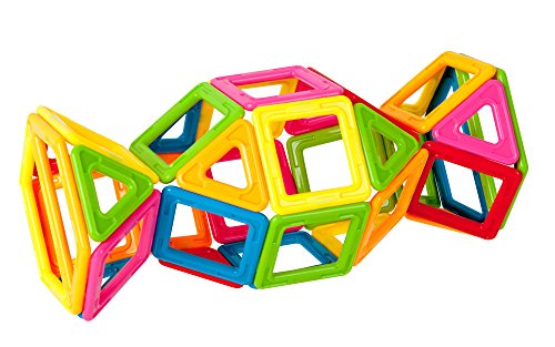 Rainbow Magnetic Building Toy Set for Kids 3+