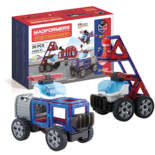Magformers Police and Rescue Magnetic Toy Set