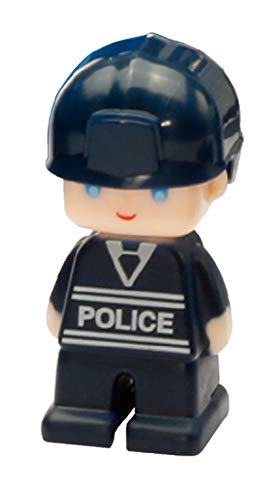 Magformers Police Set: 50Pcs, Wheels, Blue/Red