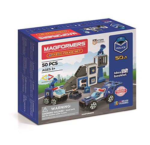 MAGFORMERS GmbH Magformers Amazing Police Set 50T, Multicoloured
