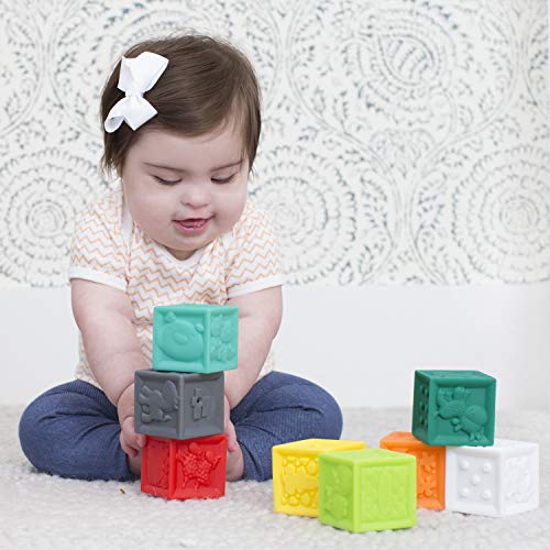 Colorful Squeeze and Stack Block Set for Infants