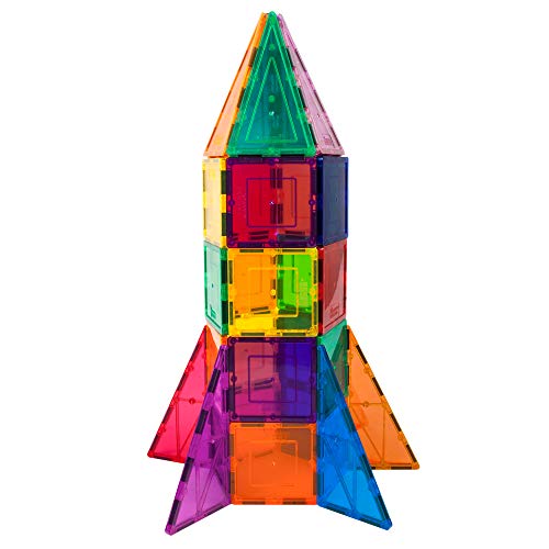 32-Piece Magnetic Rocket Building Block Set