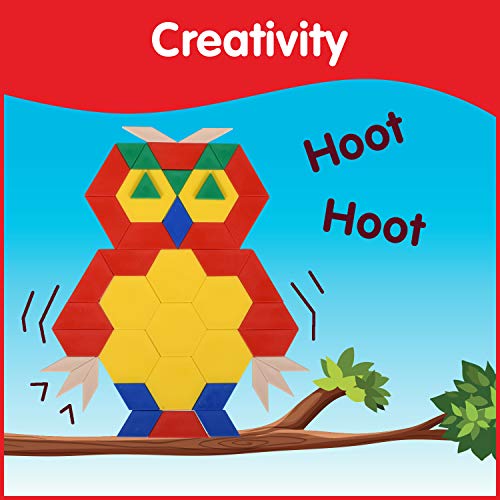 250-Piece Plastic Pattern Blocks for Early Geometry Skills