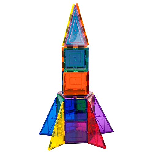 32-Piece Magnetic Rocket Building Block Set
