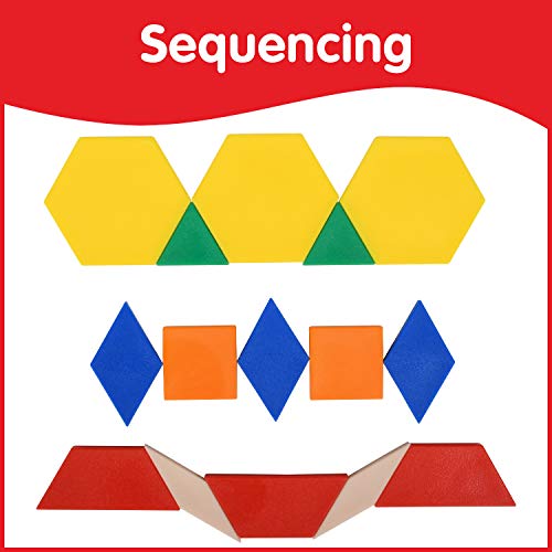 250-Piece Plastic Pattern Blocks for Early Geometry Skills