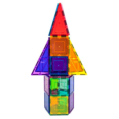 32-Piece Magnetic Rocket Building Block Set