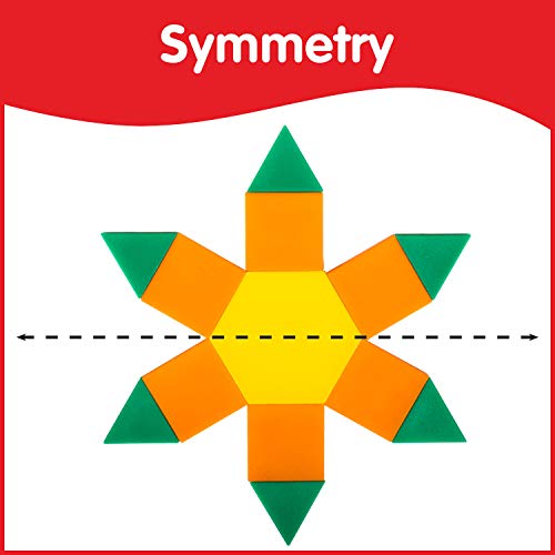 250-Piece Plastic Pattern Blocks for Early Geometry Skills