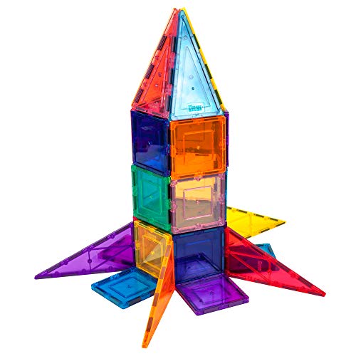 32-Piece Magnetic Rocket Building Block Set