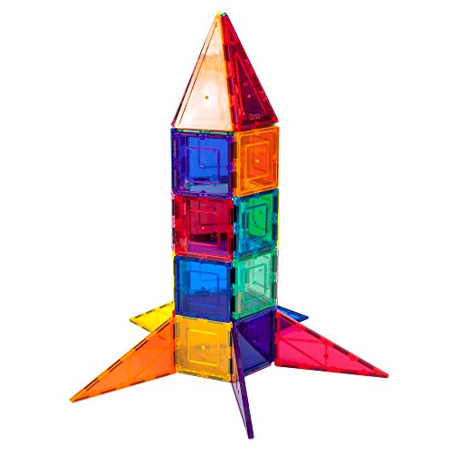 32-Piece Magnetic Rocket Building Block Set