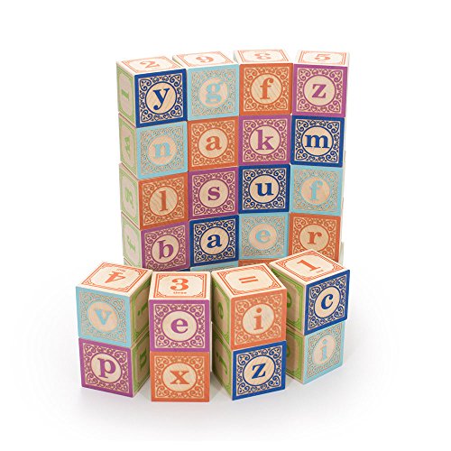 USA-Made Lowercase ABC Blocks by Uncle Goose