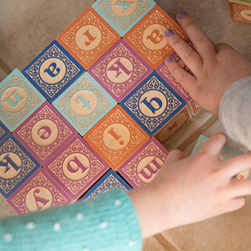 USA-Made Lowercase ABC Blocks by Uncle Goose